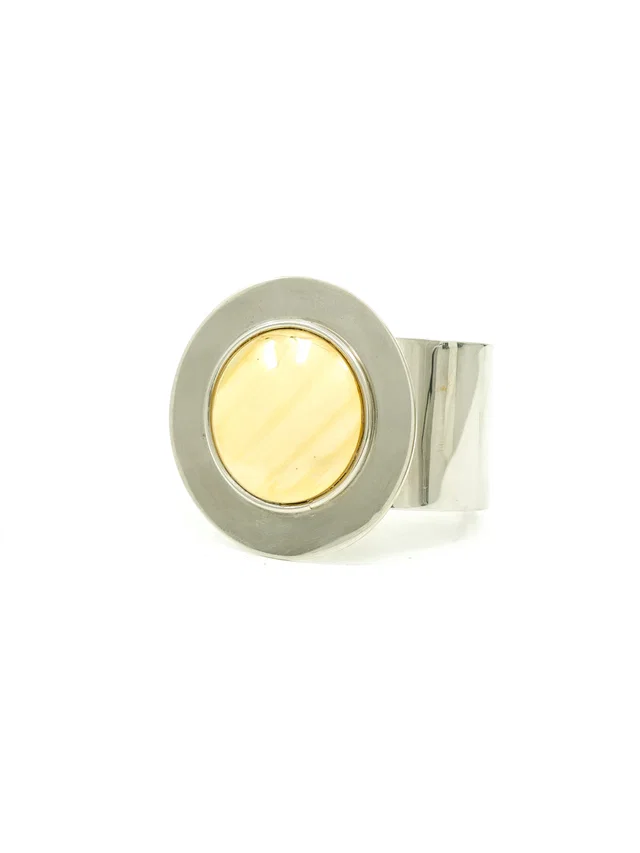 Givenchy Two Tone Space Age Cuff from Arcade Vintage
