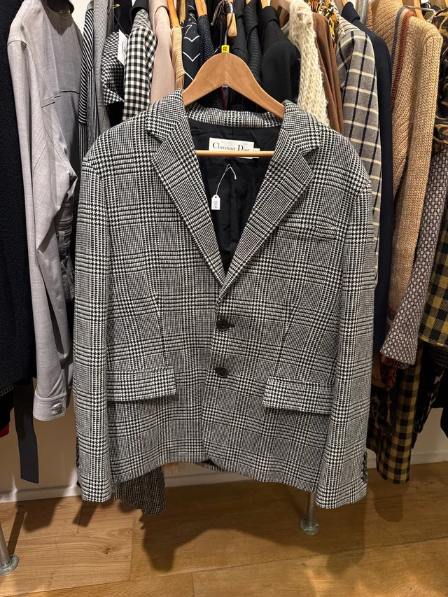 Dior Oversize checked jacket in Wool from Luxury Promise