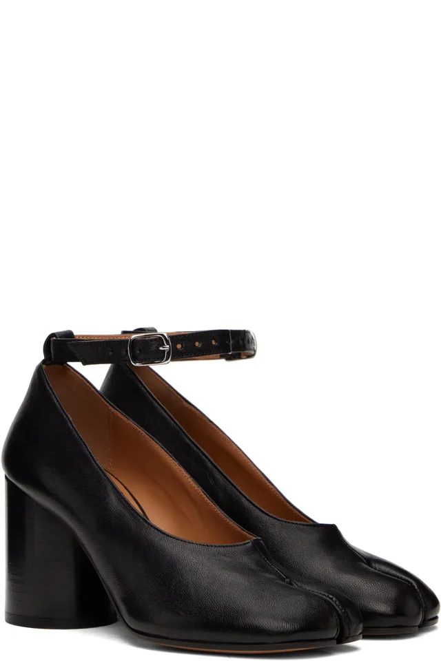 Maison Margiela Black Tabi Heels, photo 4 of 5 from SSENSE