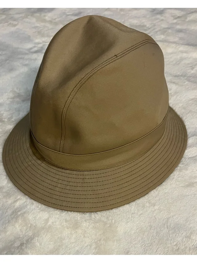 Burberry Vintage Nova Check Tan Rain Hat from Poshmark