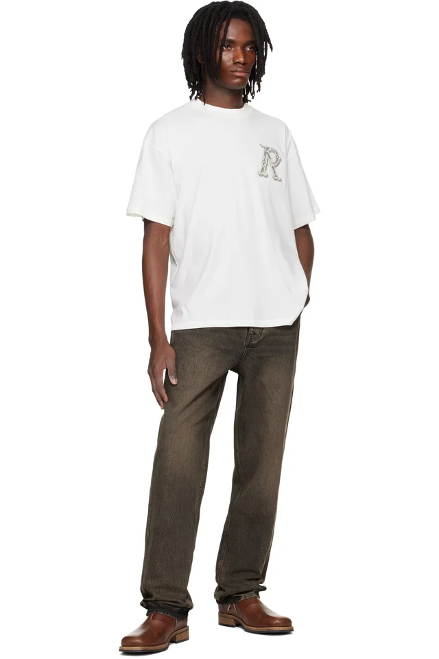 Represent Off-White Western Initial T-shirt, photo 4 of 4 from SSENSE