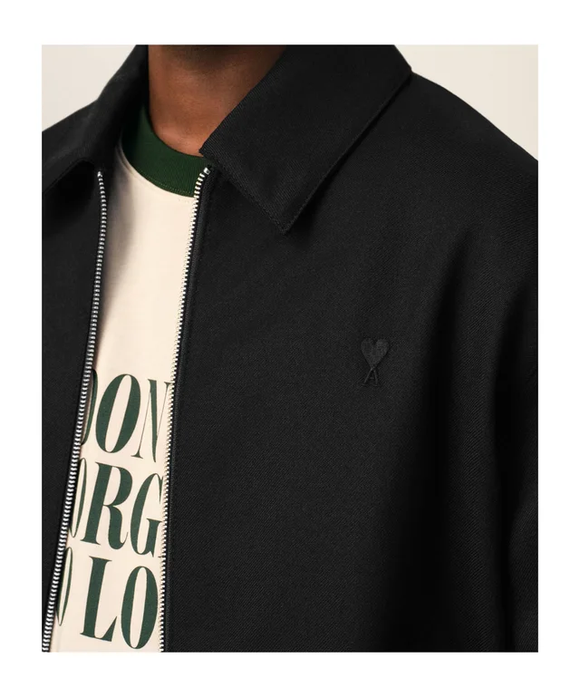 Ami Paris AMI Ami de Coeur Collared Zip-Up Jacket, photo 6 of 6 from SENSER