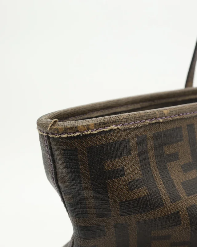 Fendi Zucca Roll Tote Bag in Coated canvas from A Retro Tale, photo 7 of 9