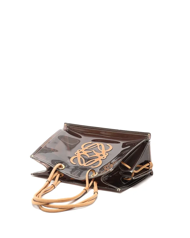 Loewe Transparent Amazona Tote Bag in Leather from A Retro Tale, photo 4 of 8