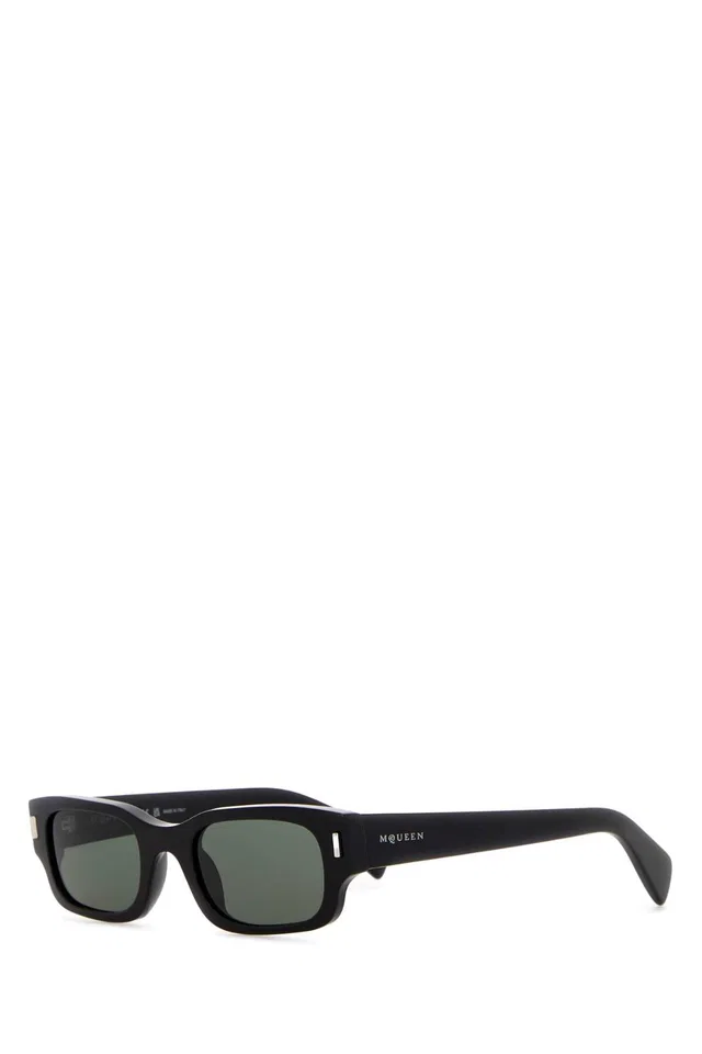 Alexander McQueen Am0549s Acetate Panthos Sunglasses — Black in Black from HEWI