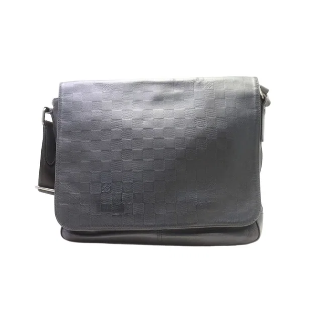 Louis Vuitton Damier Infini District MM Shoulder Bag in Leather from The Reluxe