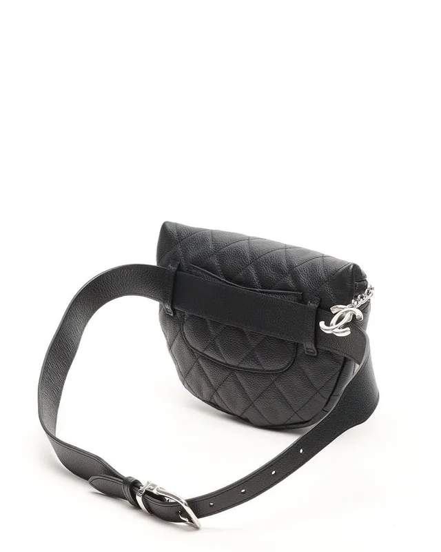 Chanel Caviar Waist Belt Bag in Caviar leather from A Retro Tale, photo 3 of 12