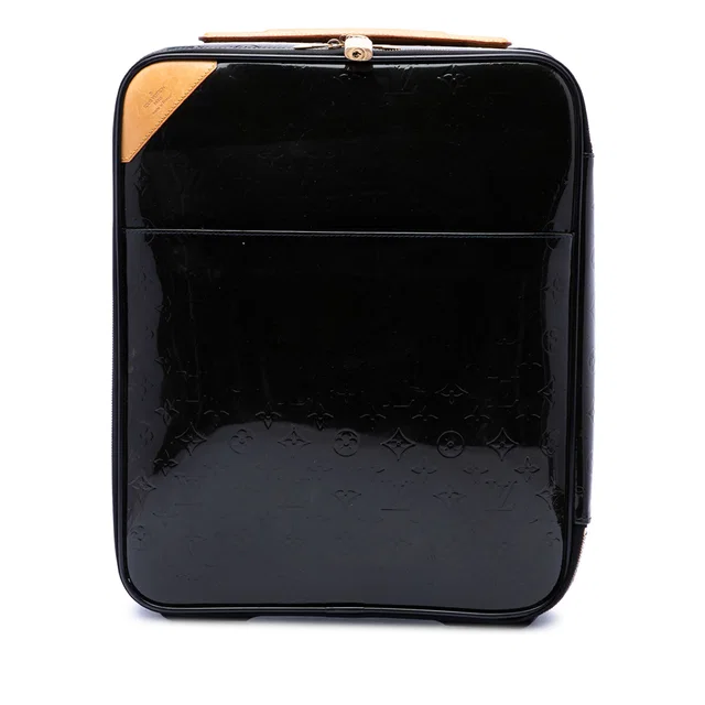 Black Louis Vuitton Monogram Vernis Pegase 45 Travel Bag in Black Leather from Designer Revival