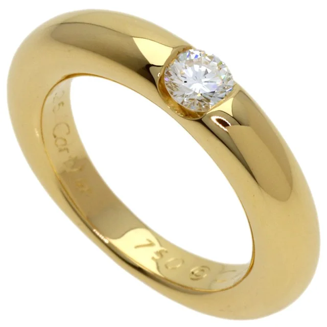 Cartier 18k Gold Diamond Ellipse Ring #47 in gold from Poshmark