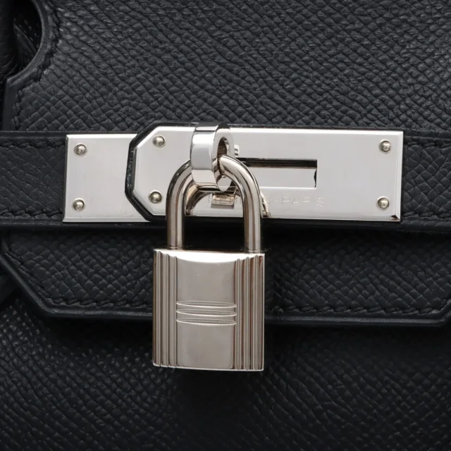 Hermès 2007 Birkin 30 Black in Black Epsom leather from VINTAGE QOO TOKYO, photo 14 of 15