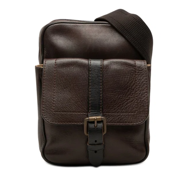 Brown Louis Vuitton Utah Iroquois Crossbody Bag in Brown Canvas from Designer Revival