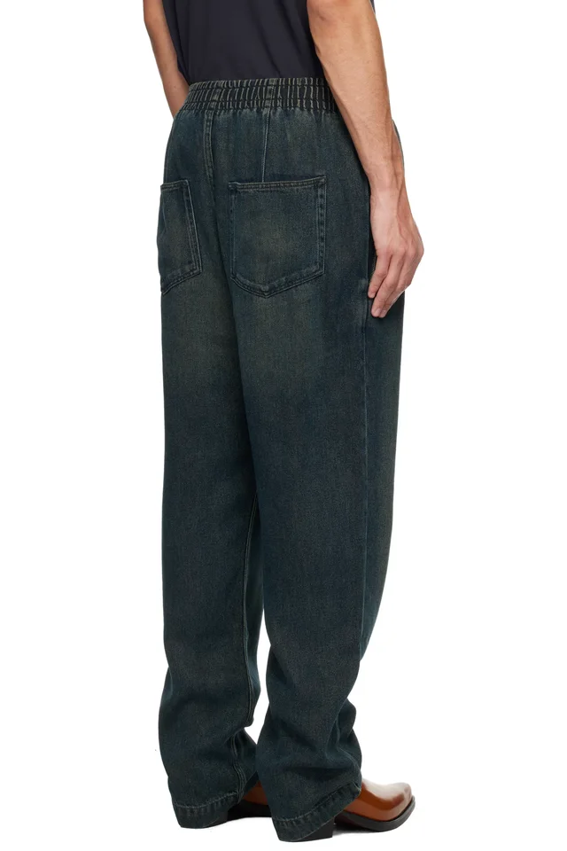 Isabel Marant Navy Timeo Jeans, photo 3 of 4 from SSENSE