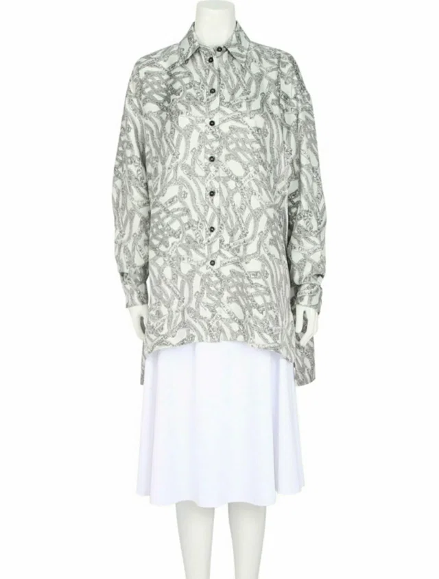 Givenchy Silk Button-Up Top w/ Tags in white Silk from The RealReal