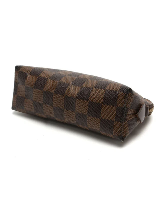 Louis Vuitton Damier Ebene Cosmetic Pouch in Brown Canvas from A Retro Tale, photo 3 of 6