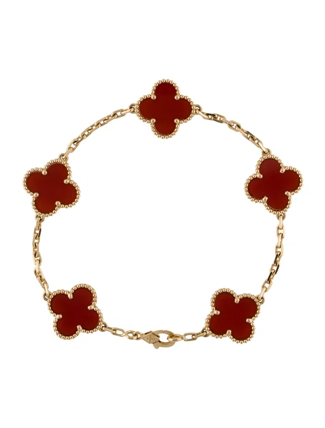 Van Cleef & Arpels Vintage Alhambra 5 Motif Bracelet | Cartier | Buy at from Truefacet