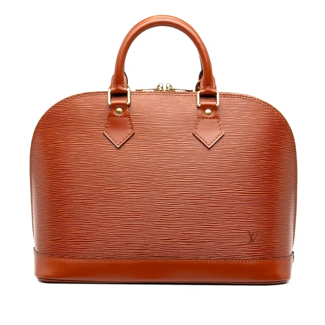 Brown Louis Vuitton Epi Alma PM Handbag in Brown Leather from Designer Revival