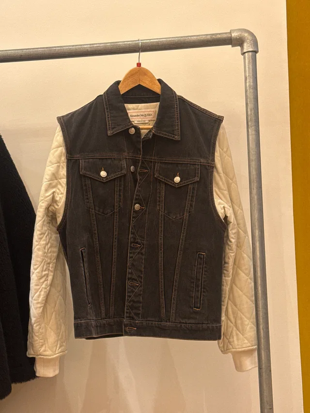 Alexander McQueen Denim Jacket in Denim from Luxury Promise
