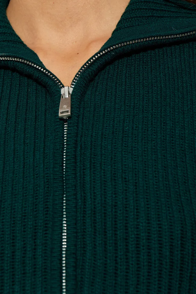 Anine Bing Collared long-sleeved zip-up sweater, photo 3 of 4 from SENSER
