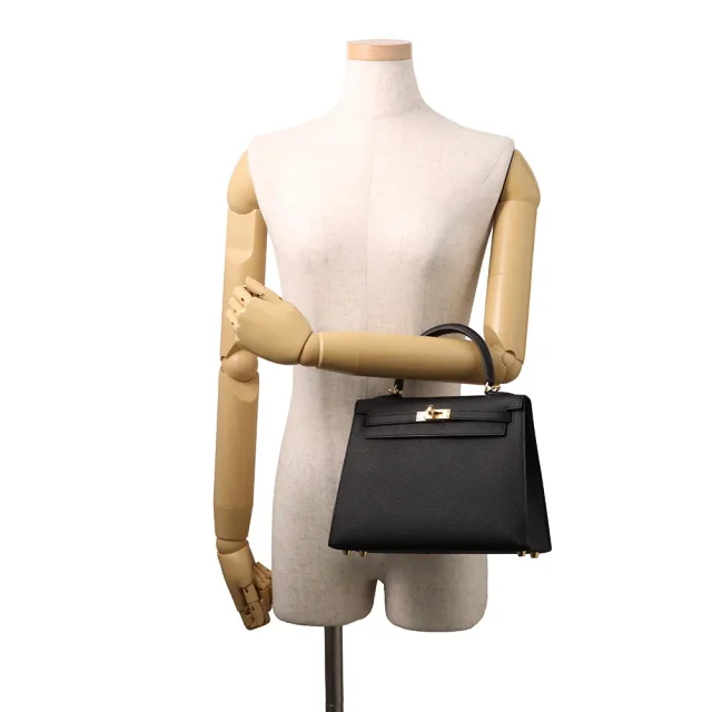 Hermès Kelly Sellier Black Epsom Size 25 in Black Epsom leather from GALLERY RARE, photo 4 of 10