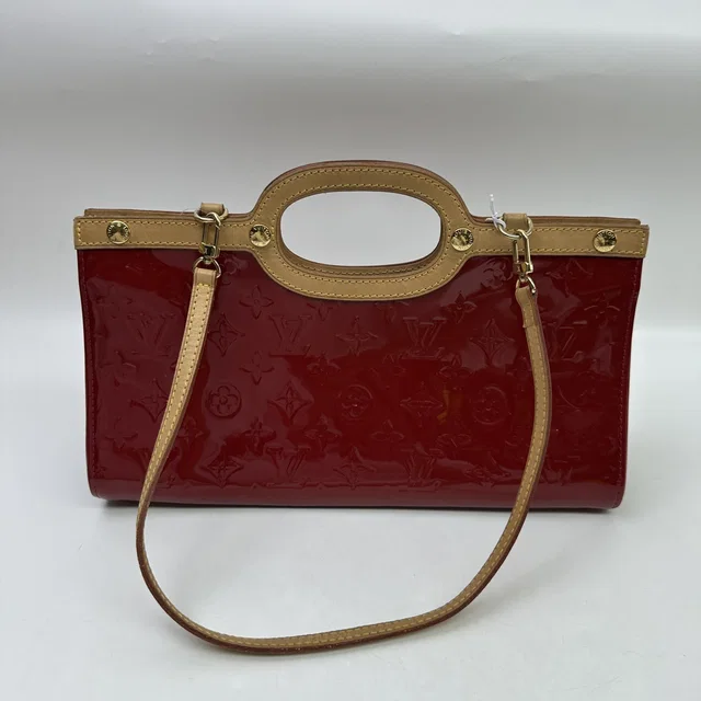 Louis Vuitton Red Monogram Vernis Roxbury Drive Bag in Red from Luxury Promise