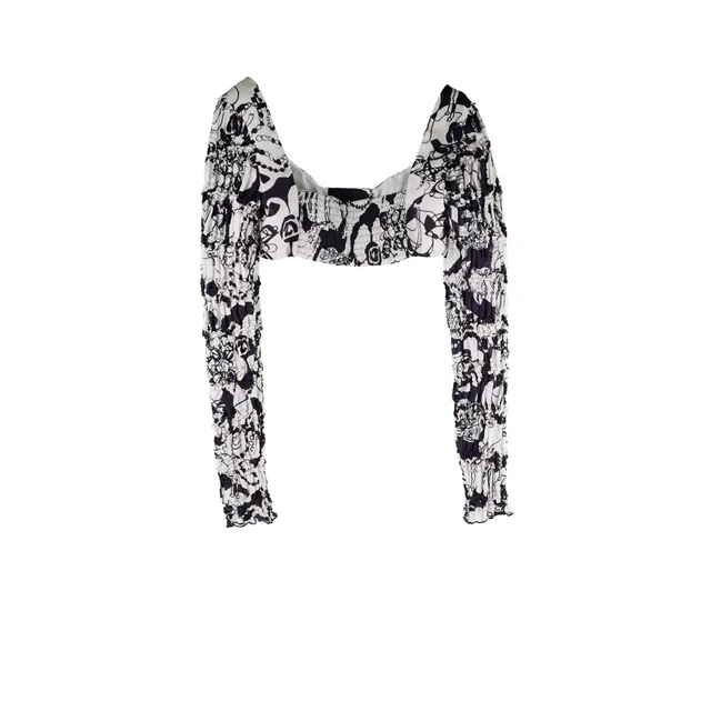 Chanel 22C Tube Top Black/White Size 38 in Black Silk from The Purse Affair