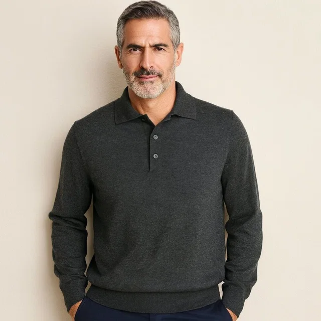 Ponte Vecchio Men's Olive Green Wool Knit Polo Sweater in green Wool from Poshmark