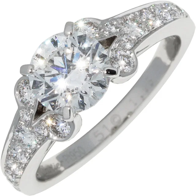 Cartier Pt950 Diamond Ballerina Solitaire Ring from LuxUness