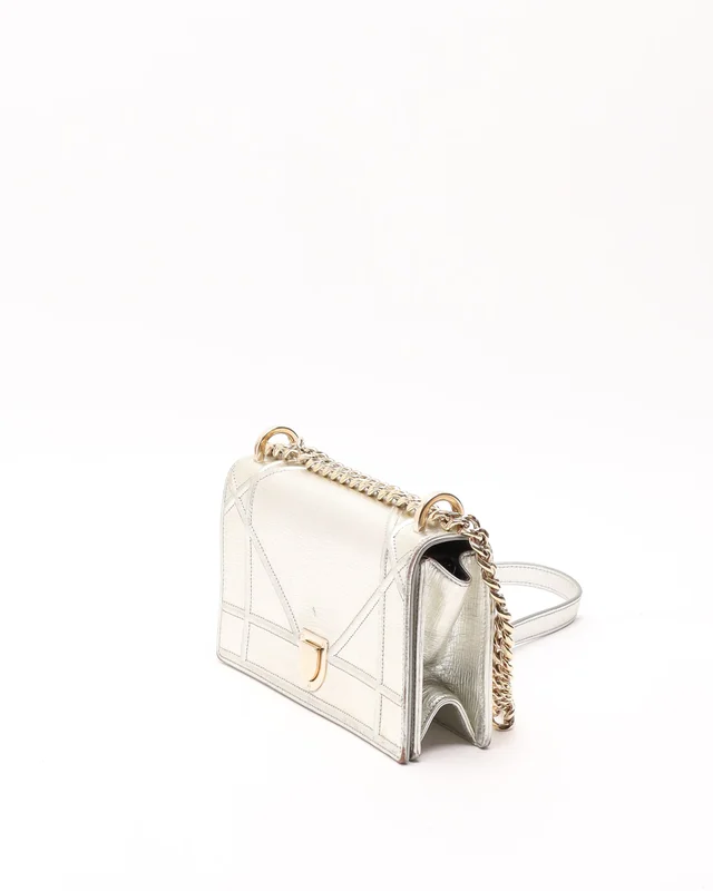 Dior Cannage Diorama Metallic Bag in Leather from A Retro Tale, photo 2 of 10