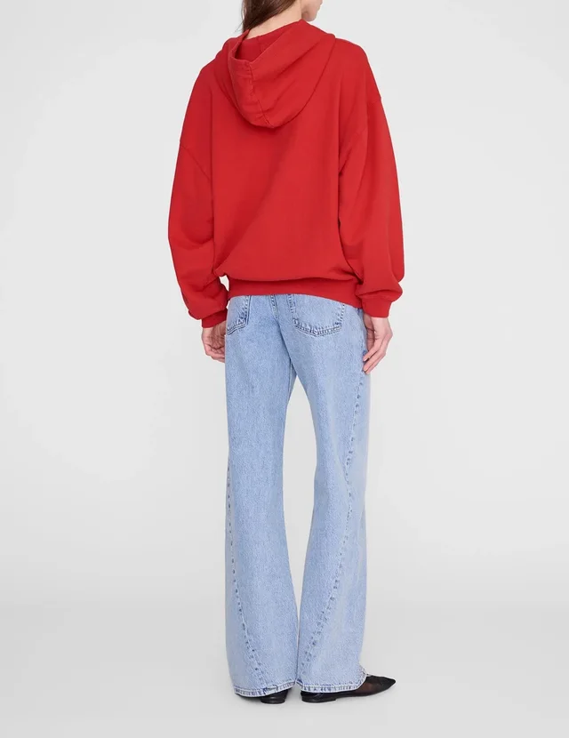 Anine Bing Harvey logo-embroidered hoodie, photo 4 of 4 from SENSER
