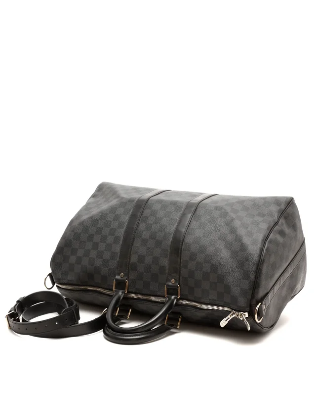 Louis Vuitton Damier Graphite Keepall 45 Shoulder Weekend Bag in Grey Canvas from A Retro Tale, photo 5 of 8