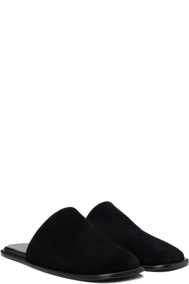 La Collection Black Cameron Slippers, photo 4 of 5 from SSENSE