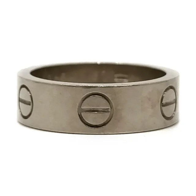 Cartier Size 5.75 18k White Gold Love Ring in White from Bagriculture