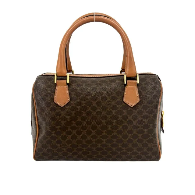 Celine Macadam Triomphe Leather 2way Shoulder Bag in Brown Leather from LuxUness, photo 13 of 13