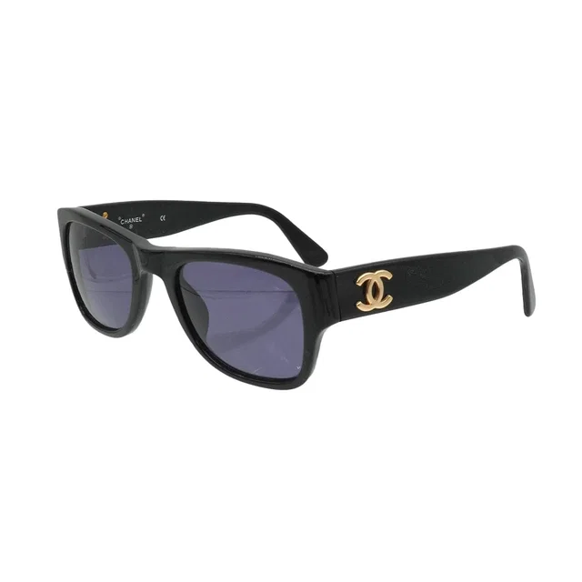 Chanel Vintage Cocomark Sunglasses Black Eyewear in Black from Luxury Promise