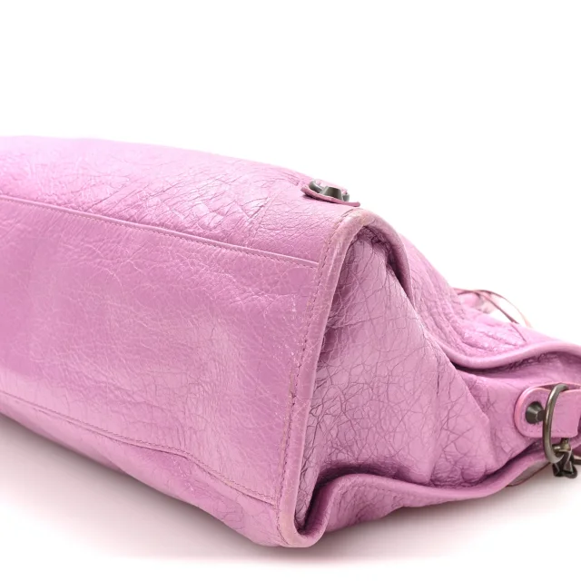 Balenciaga Agneau Classic Hardware City Rose Berlingot in Pink Lambskin from FASHIONPHILE, photo 10 of 10