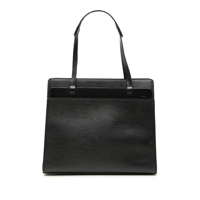 Black Louis Vuitton Epi Croisette PM Handbag in Black Leather from Designer Revival