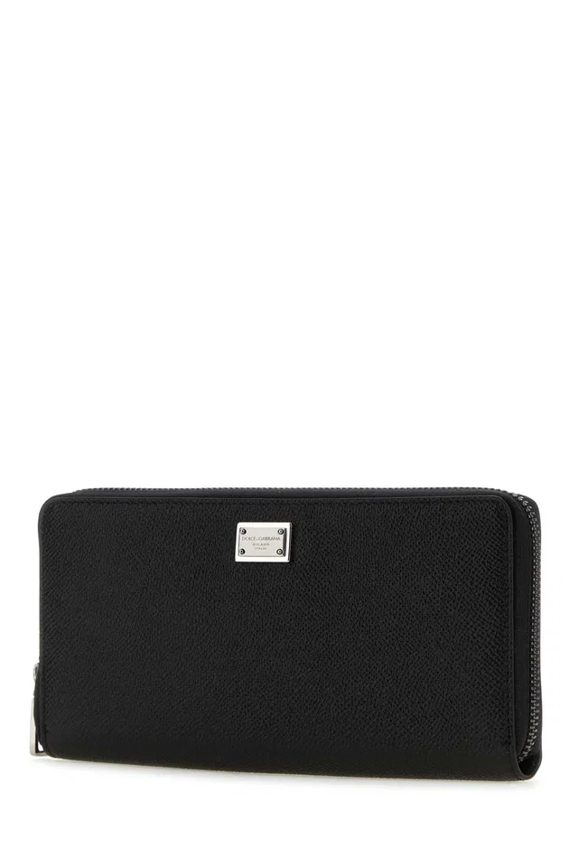 Dolce & Gabbana Leather Wallet — Black in Black Leather from HEWI