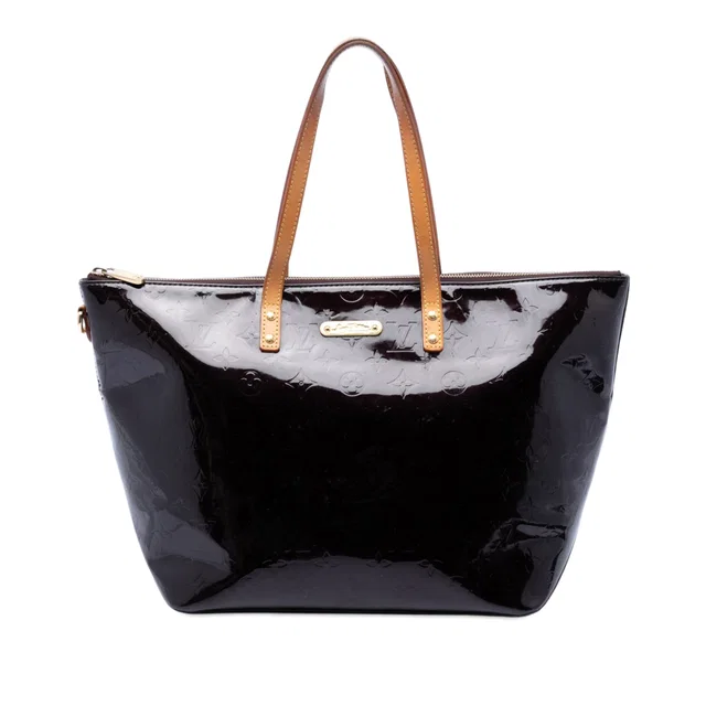 Purple Louis Vuitton Monogram Vernis Bellevue GM Tote Bag in Purple Leather from Designer Revival