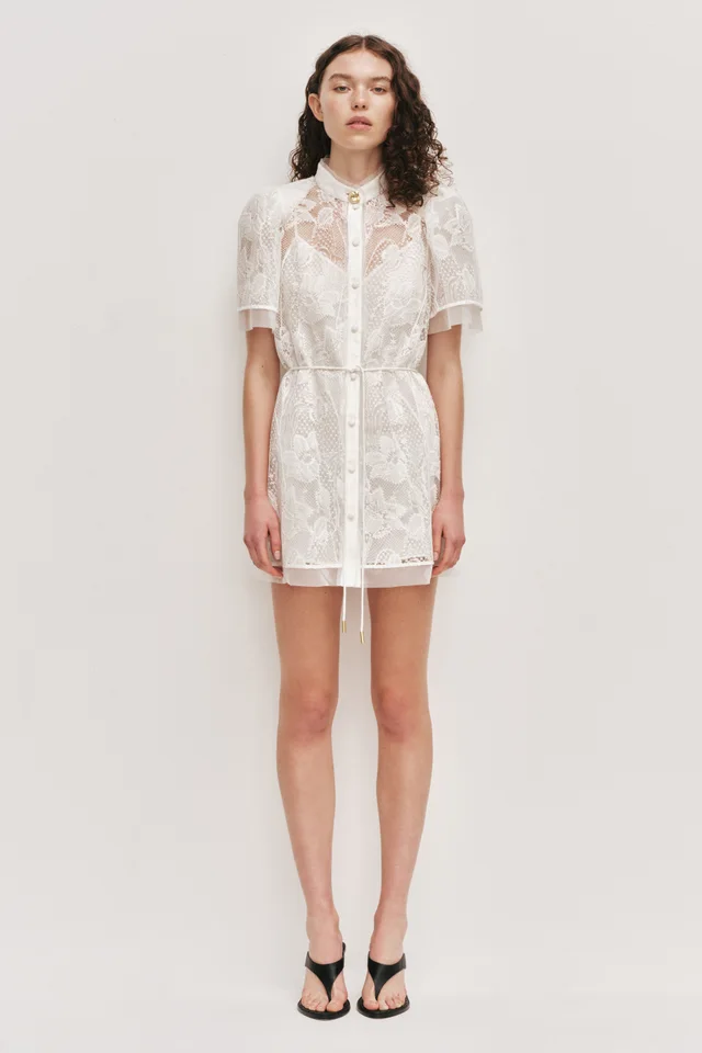 AJE Pippa Lace Mini Dress in White from Aje, photo 1 of 1