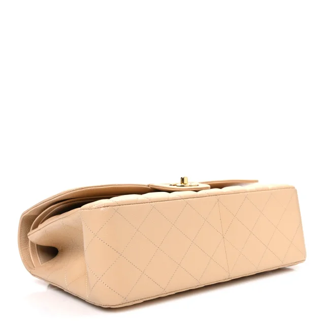 Chanel Caviar Quilted Jumbo Double Flap Beige in Beige Caviar leather from FASHIONPHILE, photo 4 of 9