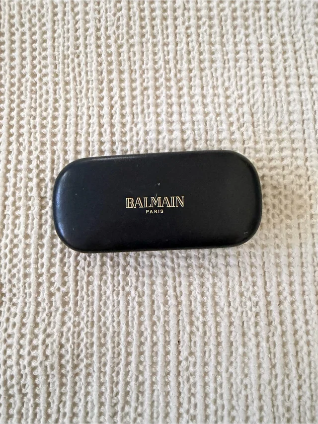 Balmain Black And Gold Eyewear Case in black|gold from Poshmark