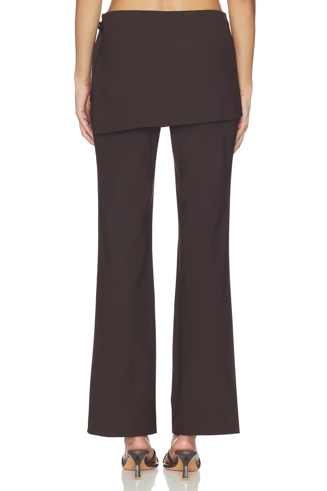 EAVES Dana Apron Pant in Espresso, photo 4 of 7 from REVOLVE (Canada)