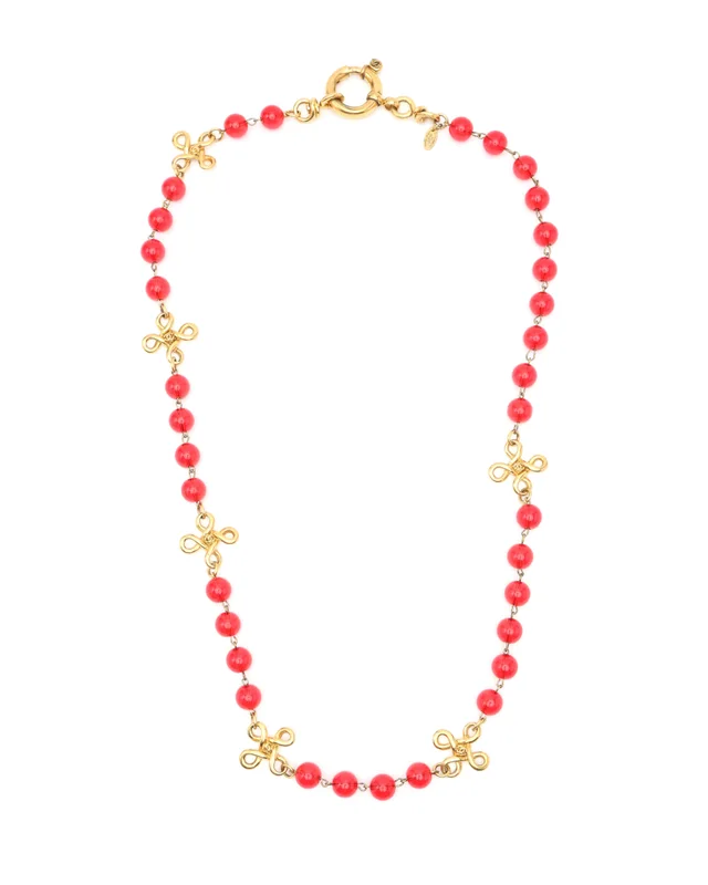 Chanel Coco Mark Beaded Long Necklace from A Retro Tale, photo 3 of 4