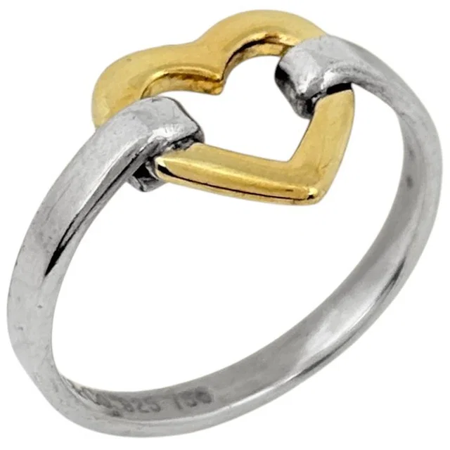 Tiffany & Co. Ring Heart 18k Silver Gold in Gold from The Reluxe