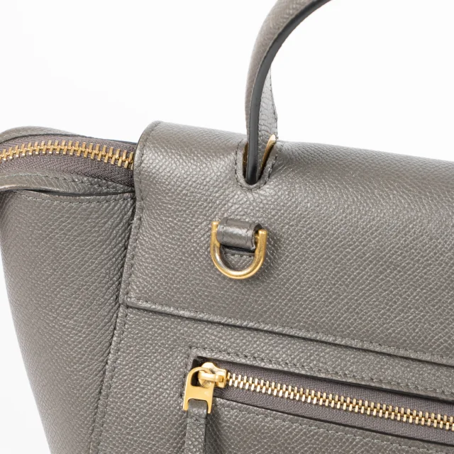 Celine Taupe Micro Belt Bag in Taupe Leather from Labellov, photo 7 of 8