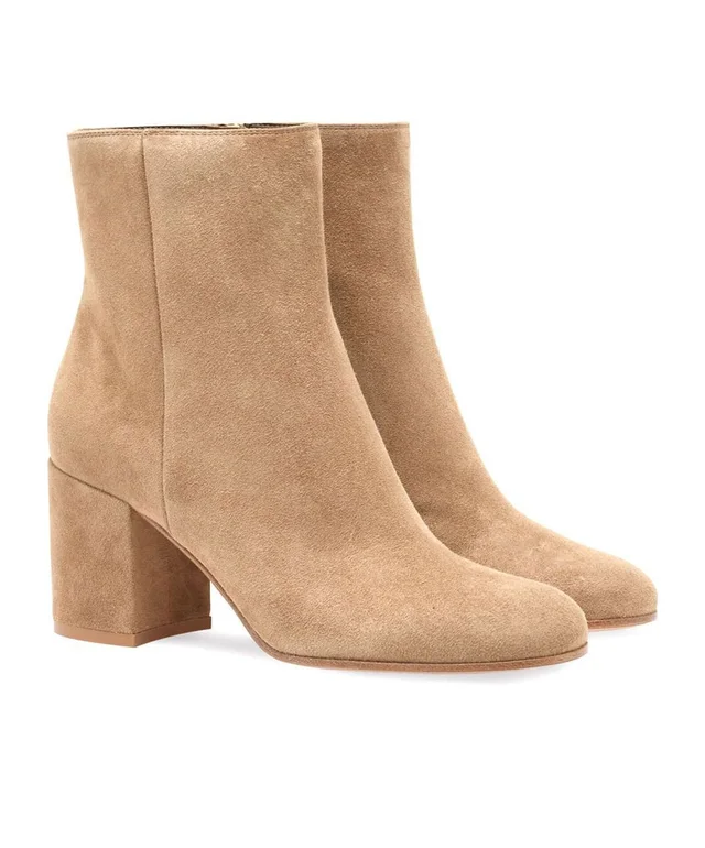 Gianvito Rossi Joelle Round Toe Ankle Boots, photo 2 of 4 from SENSER