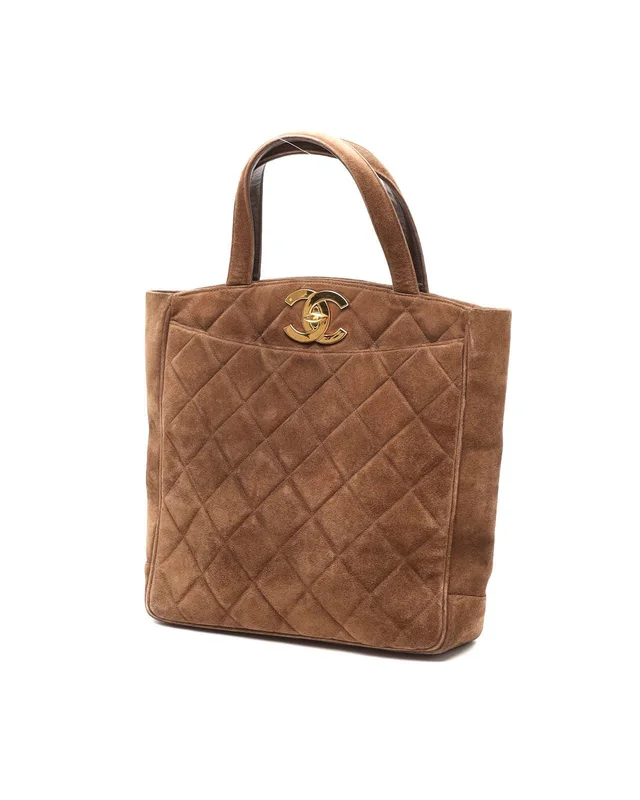 Chanel CC Suede Tote Bag in Suede from A Retro Tale, photo 2 of 12
