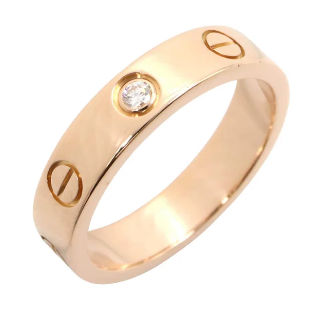 Cartier Mini Love Ring Au750 Diamond Ring Size 49 from LuxUness