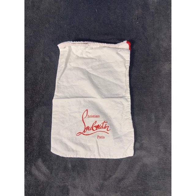 Christian Louboutin Women's Dust Bag Approx 12 X 8 White Drawstring Shoe Red in red|white from Poshmark