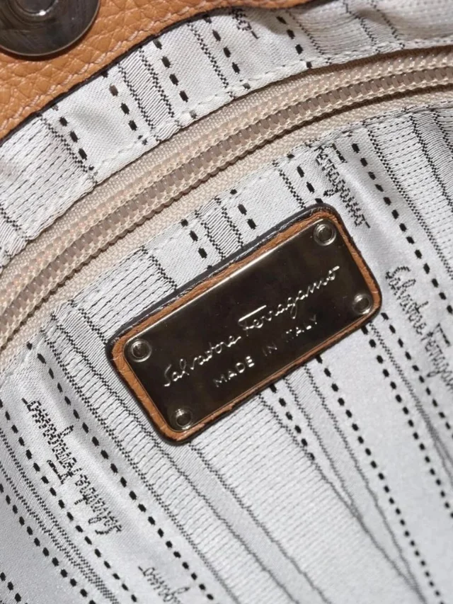 Ferragamo Gancini Shoulder Bag Leather Brown Silver in brown|red Leather from Poshmark, photo 10 of 16